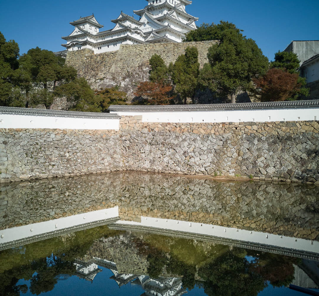 Himeji - Reflektion des Schlosses Himeji