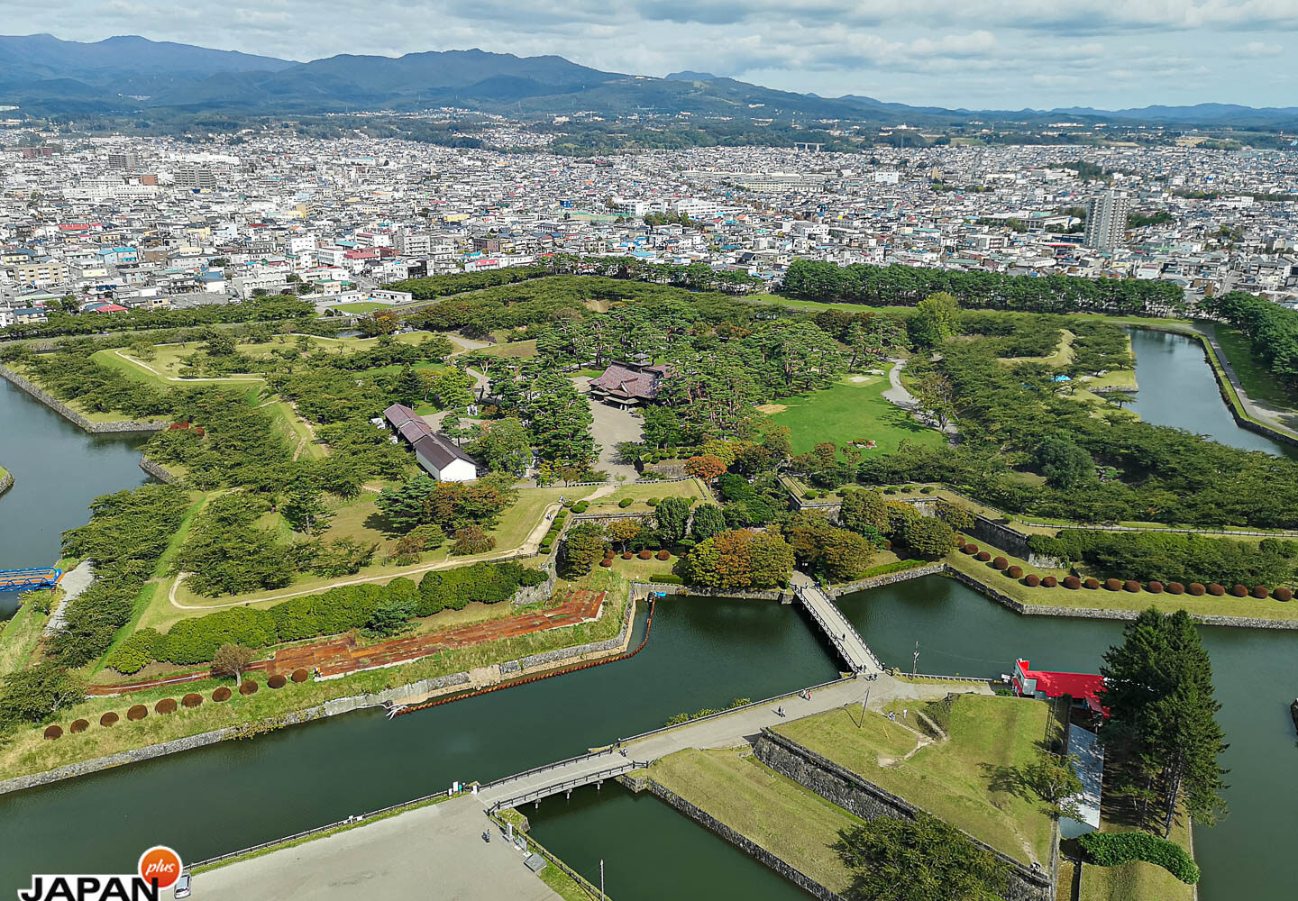 Hakodate - Blick vom Hakodate Tower auf das Goryokaku