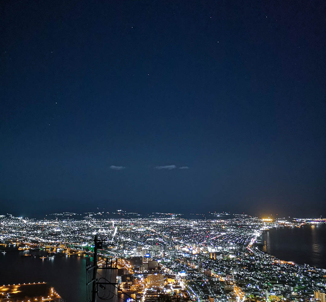 Hakodate - Ausblick auf die Stadt bei Nacht